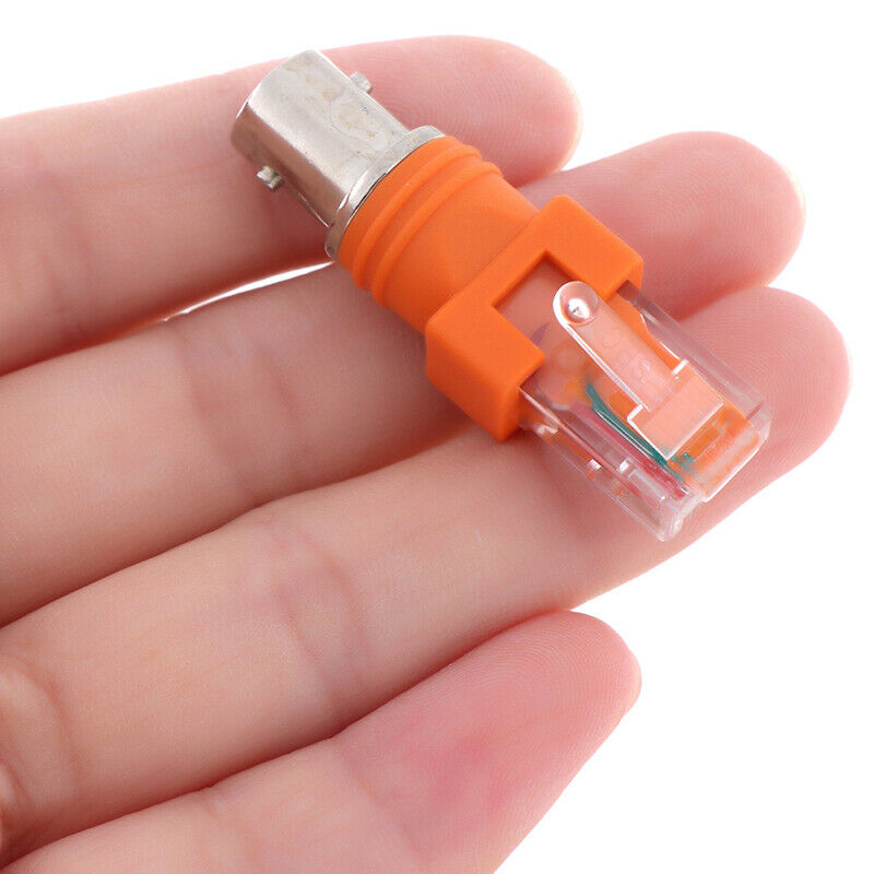 1pcs BNC Female to RJ45 Male Coaxial Coax Barrel Coupler Adap .l8
