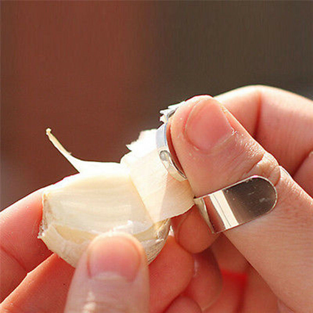 2XPractical Stainless Steel Kitchen Gadget Garlic Ginger Cutter Peeler Tool US