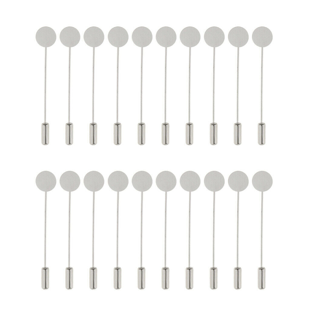 20pcs Hat Lapel Stick Pin Badge DIY Suit Women Collar Brooch Pin Brooch Part
