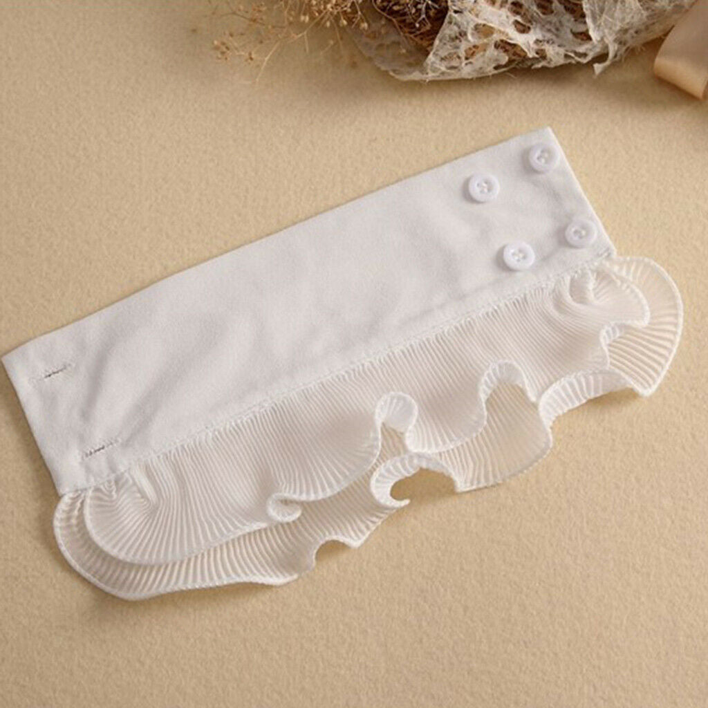 2Pairs Ladies Lace Cuffs Bracelet False Sleeves Wristband Costume Decor