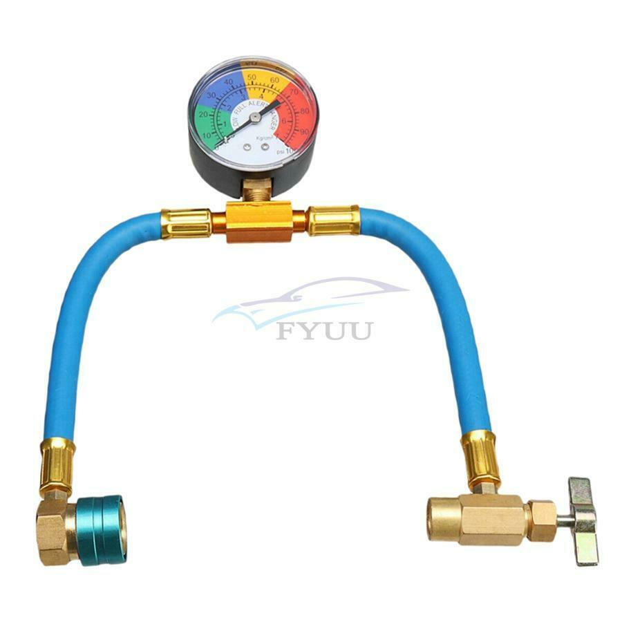 AC Adjustable Self-sealing R1234yf 100Psi Gauge Pressure Hose Filled Refrigerant
