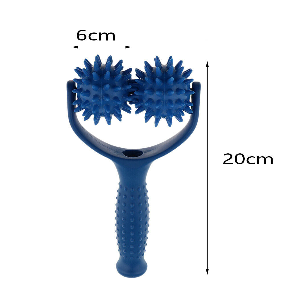 Roller Ball Massager Shoulder Back Neck Foot Spiky Point Self Massage Tools