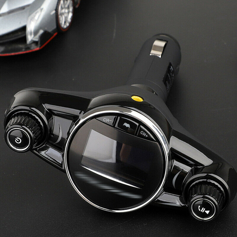 Bluetooth FM Transmitter for Car Radio Receiver / Audio Adapter USB Charger MP3