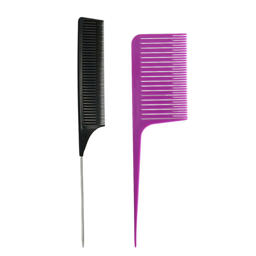 New Fine&Wide Section Weaving Highlighting Foiling Hair Combs Hair Coloring