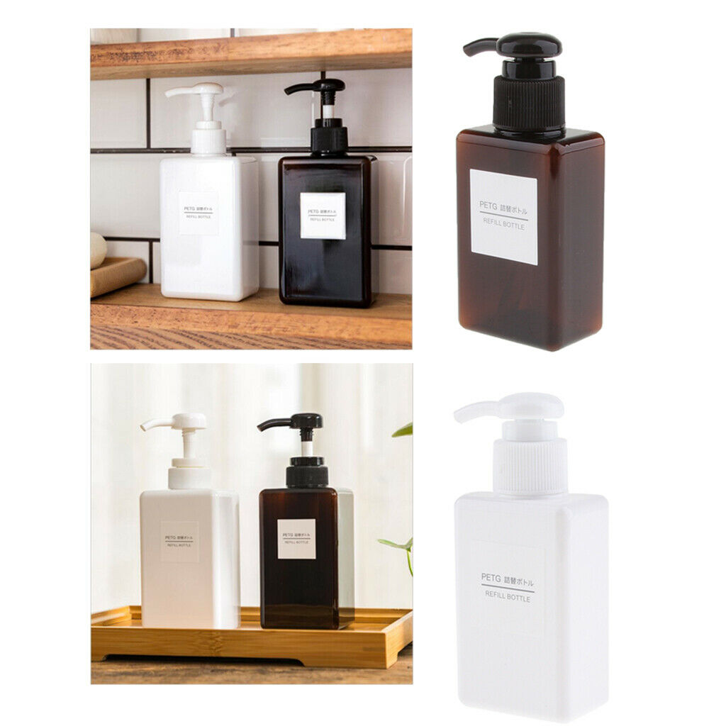 2pcs 100ml Foam Soap Dispenser Hand Wash Liquid Foamer Household White/Brown