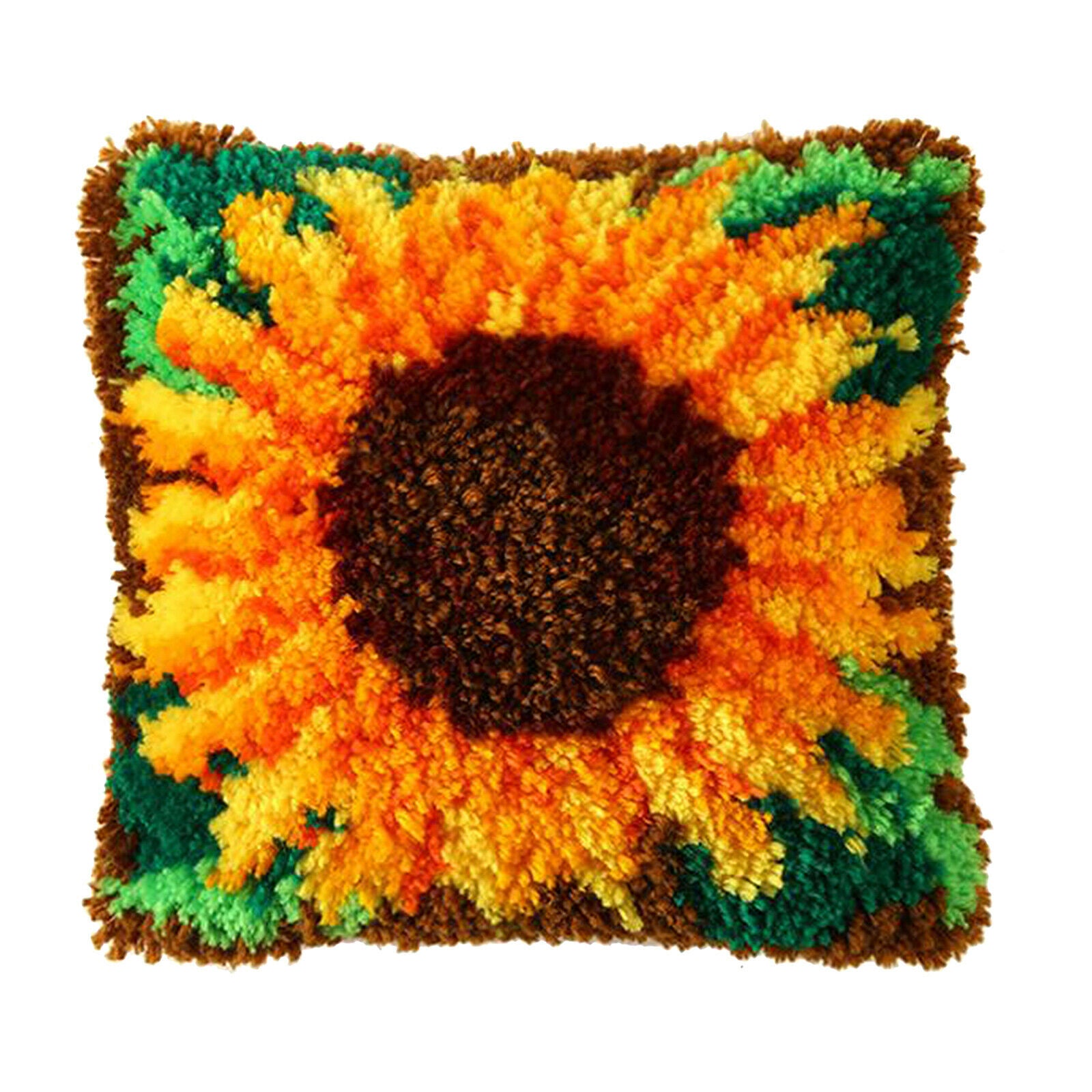 Latch Hook Kits DIY Cats Sunflower Crocheting Rug Carpet Making Sunflowers