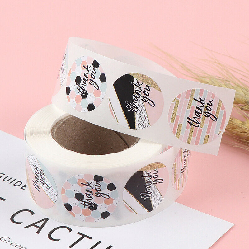 500/Roll Thank You Stickers Seal Lable Scrapbooking Stickers Bake DIY Dec.l8