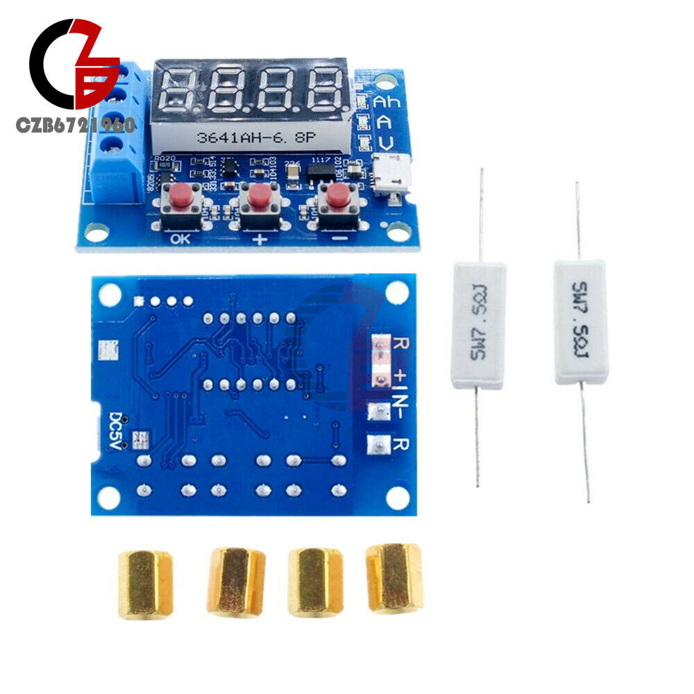 5PCS 3A Li-ion Lithium Lead-acid Battery Capacity Tester Discharge Analyzer