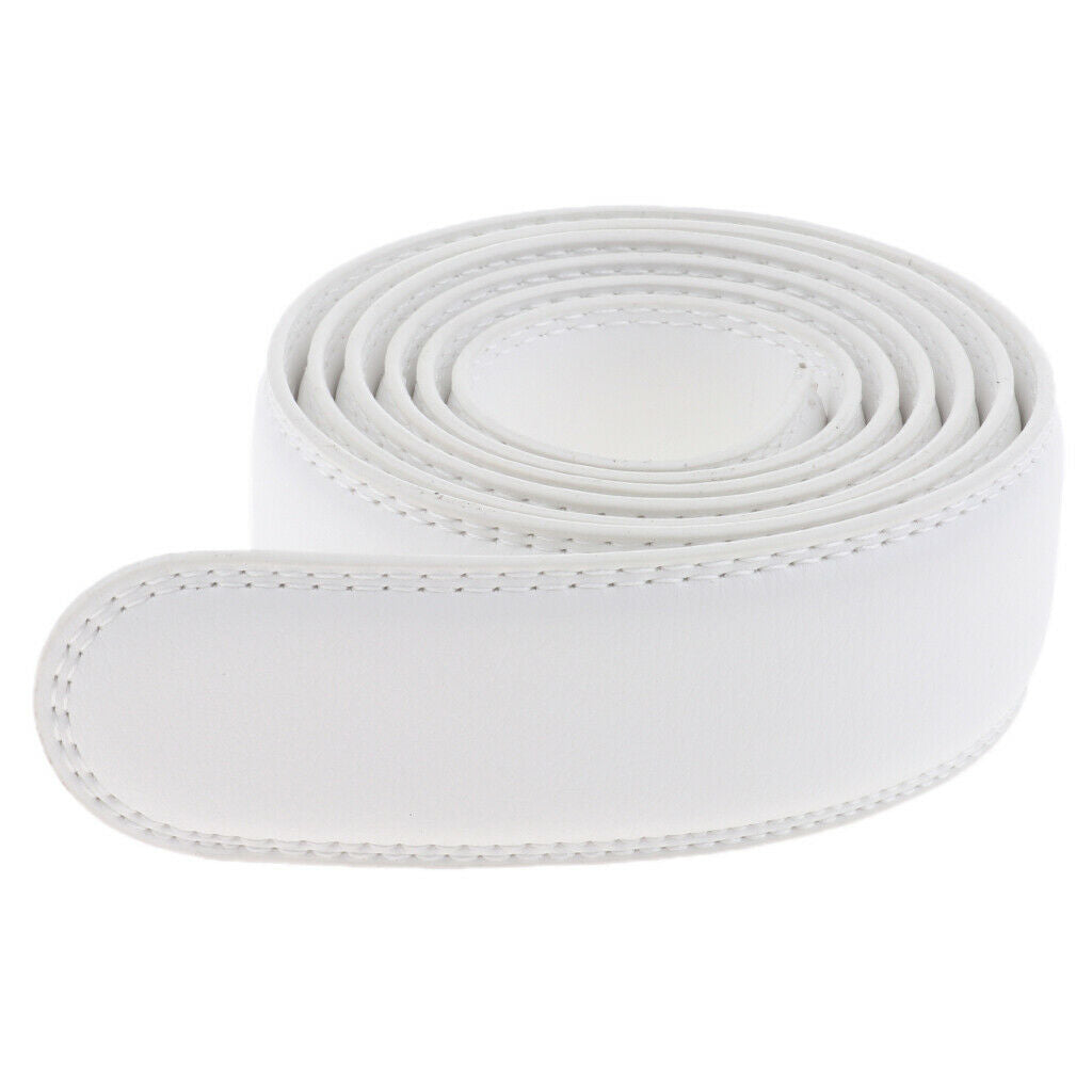 2Pcs Interchangeable Belt Leather Belt Leather Belt for Automatic Belt Buckle,