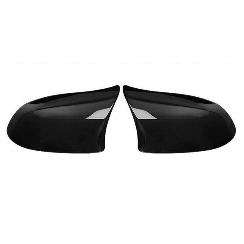 For BMW X3 X4 X5 X6 2014-2018 Glossy Black Side Mirror Covers Caps Replacement