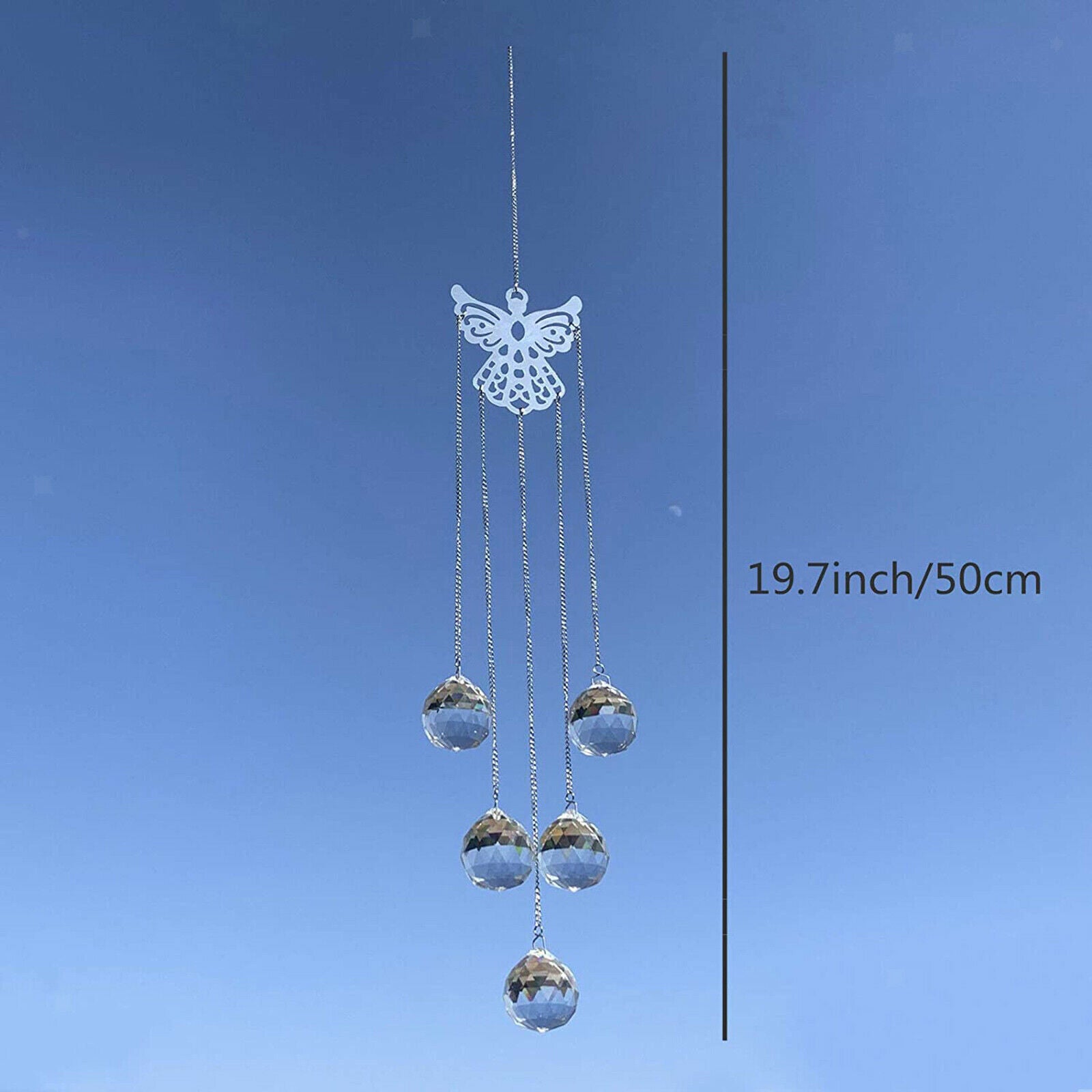 Crystal Suncatcher Faceted Beads Rainbow Maker Home Garden Ornament Craft
