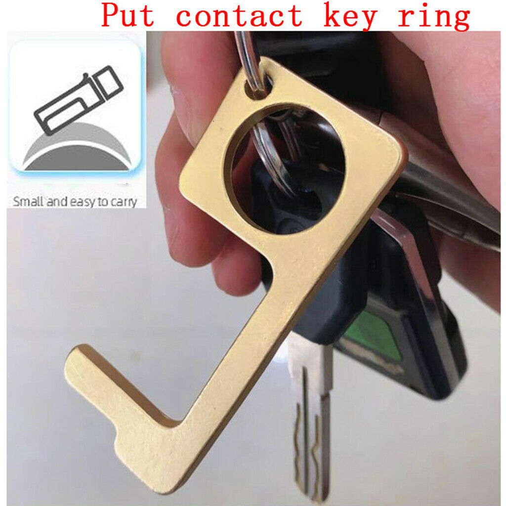 2Pcs No Touch Door Opener Key Elevator Press Hand Stick Protective Artifact