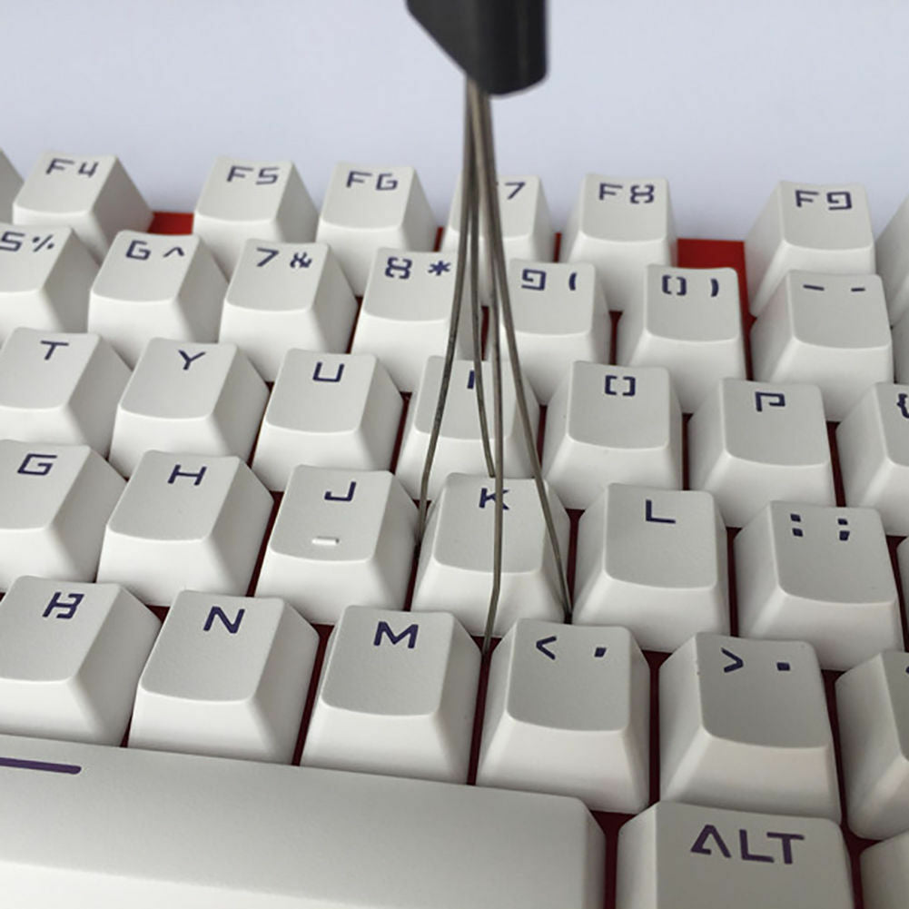 Keyboard Key Keycap Puller Key Cap Remover With Unloading Steel Cleaning Tool