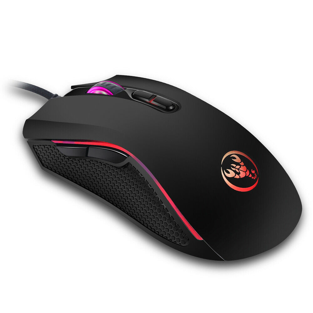 1Pcs Computer Gaming Mouse 3200DPI 7 Buttons LED Optical Mice for Gamer