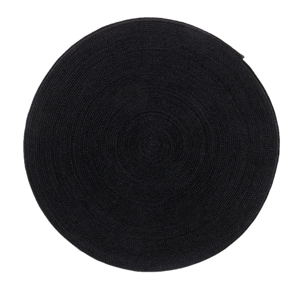 Prettyia 10 Meters Cotton Elastic Band Sewing Trims 15mm Width Black