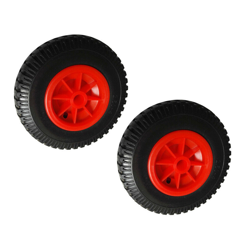 2 pieces 20.32 cm / 8 "replacement puncture-proof rubber tires on wheel for