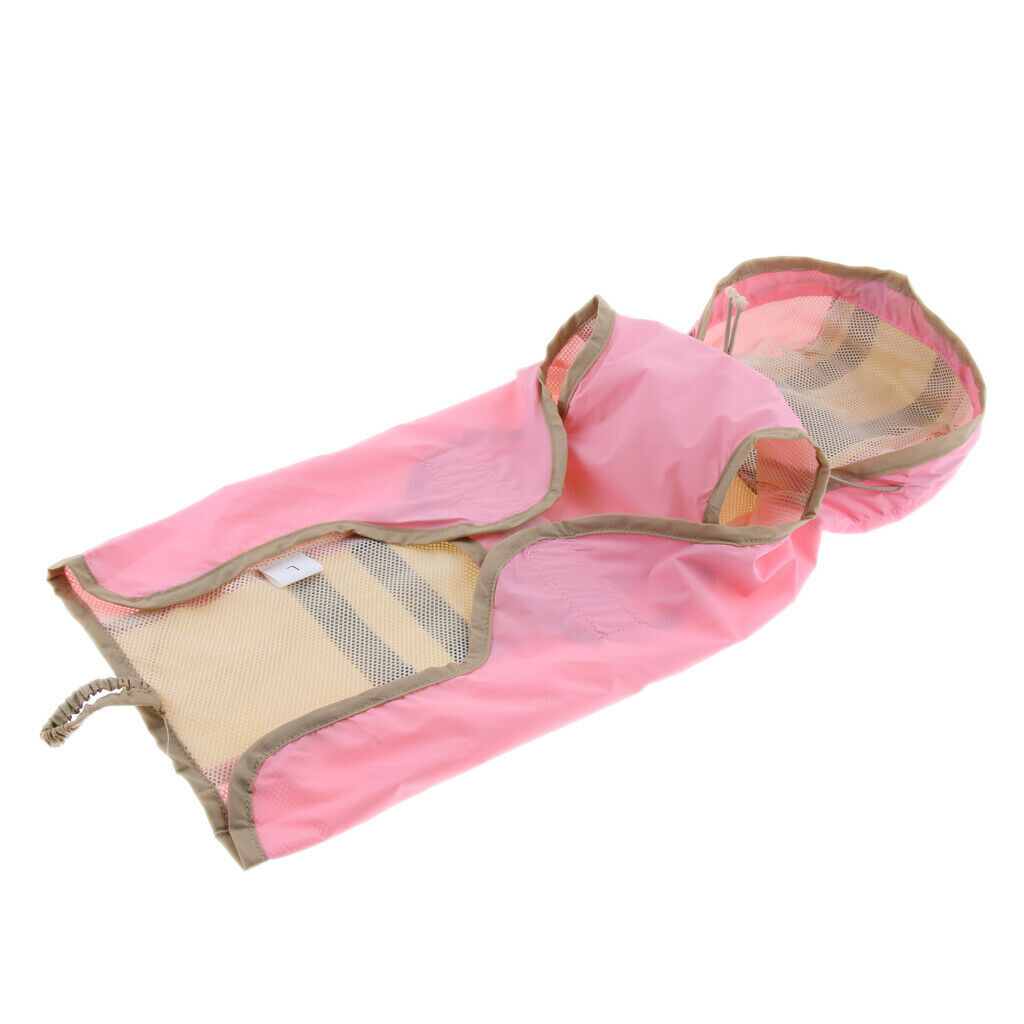 Pet Dog Waterproof Raincoat Jumper Clothes Puppy Cat Coat Winter Rain pink