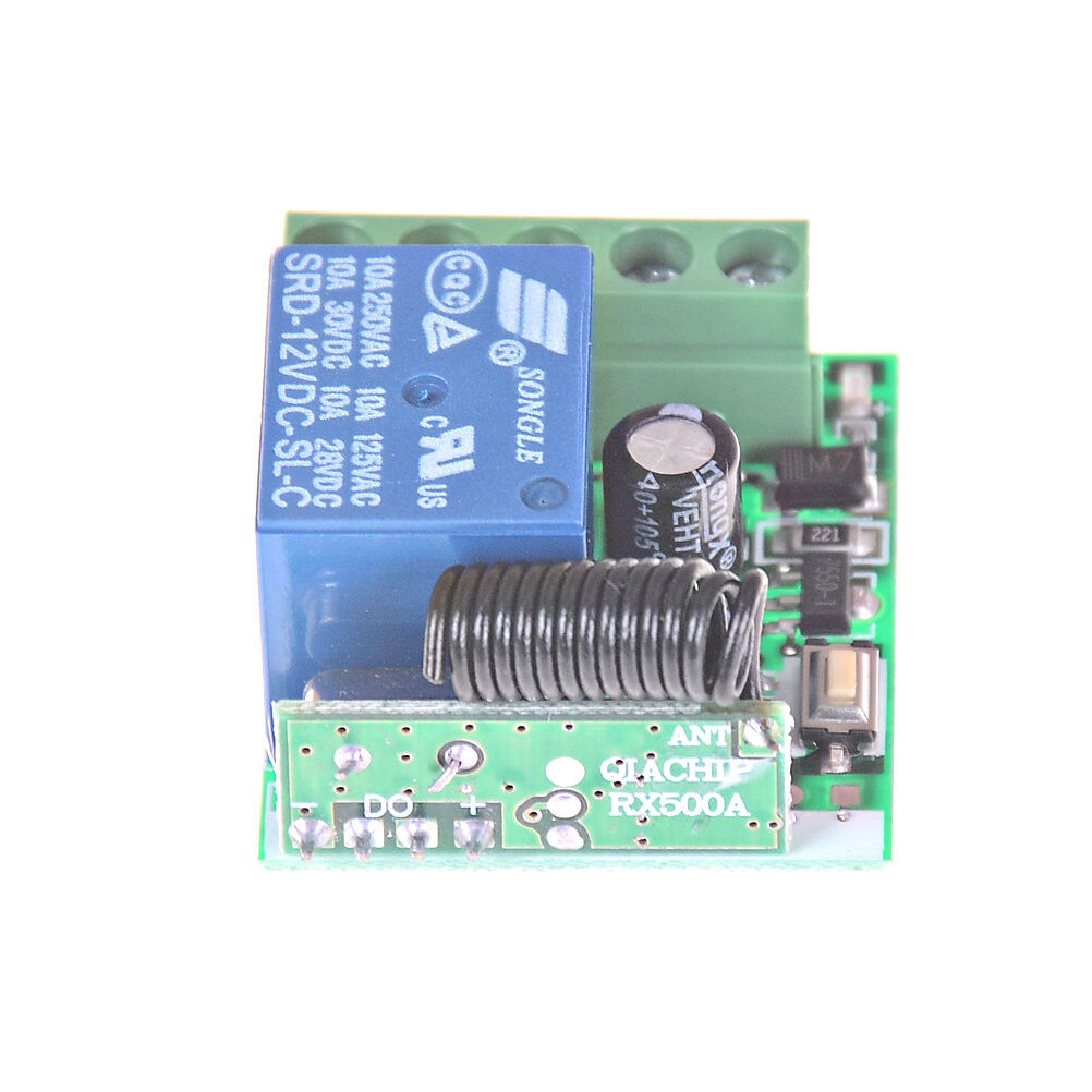 433MHz 1Channel Wireless Relay RF Remote Control Switch Receiver DC12V_SG Z0  DF
