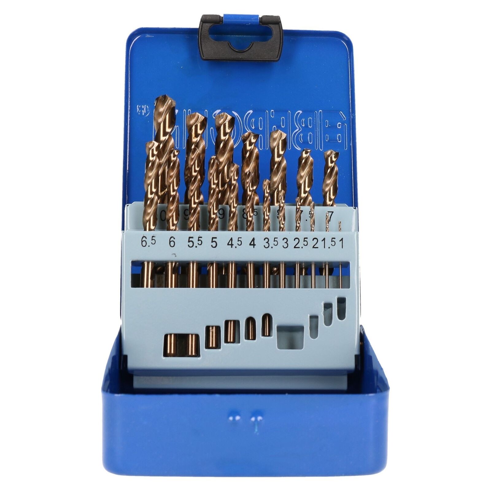 19Pcs Cobalt HSS Metal Drill Set Professional Cobalt Stainless Steel Twist Drill