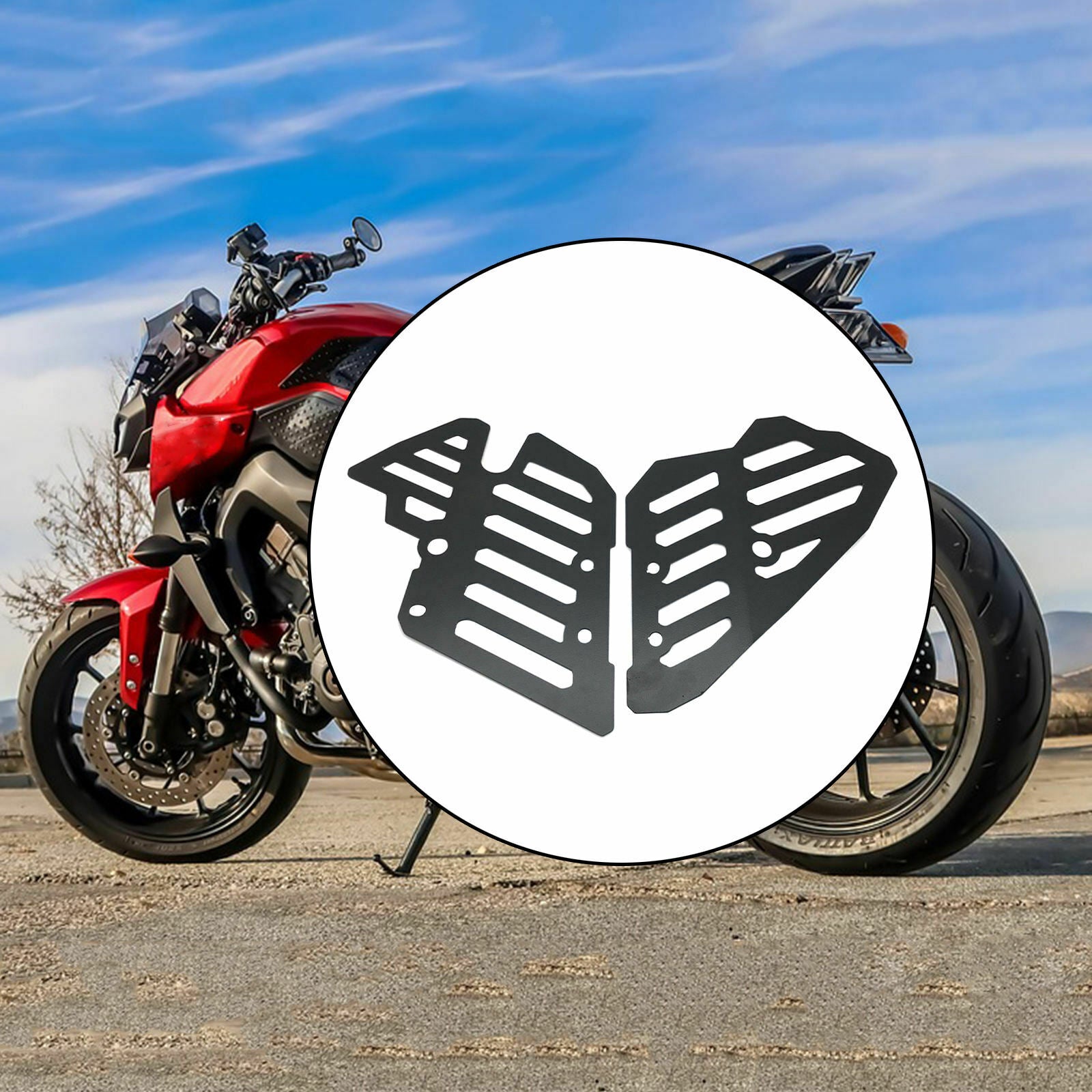 2 Pcs/Set Throttle Cam Protector Iron Fit for Yamaha Tenere 700 2019-2021