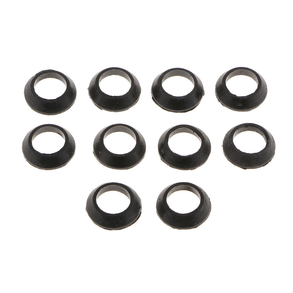 10 Pack Rubber Ring Trim Ring for Fishing Rod Building Repair Decorative