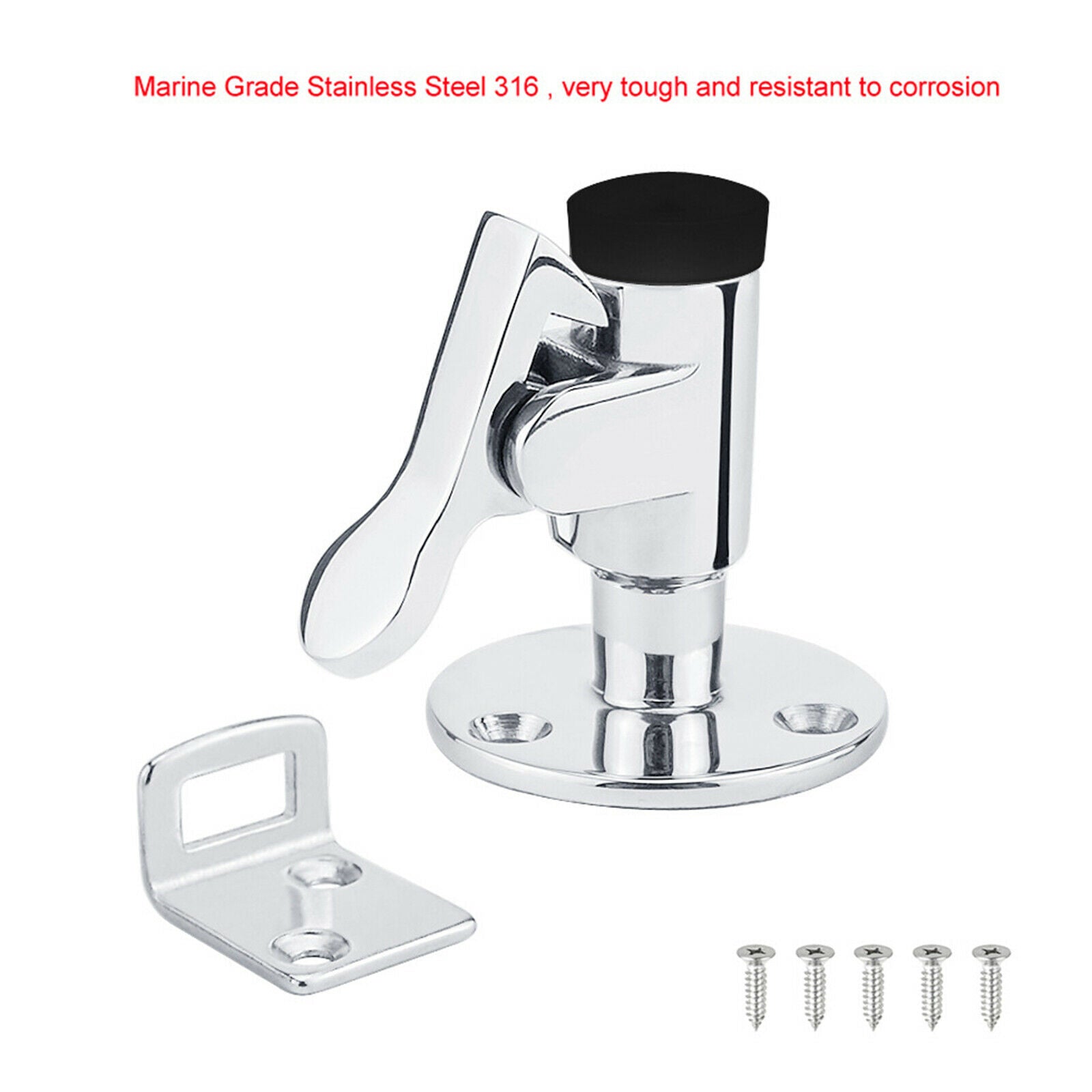 50mm Stainless Steel Door Stop Door Holder Stopper Catch Marine Boat Boat
