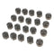 Set of 20 Wheel Nut Bolt Screw Cover   Dust Cover Protector Gray 22mm