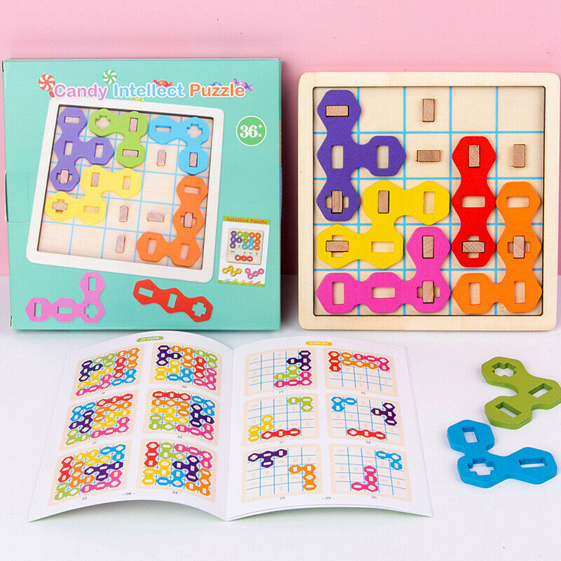 Jigsaw Children Educational Toys Logic Thinking Development Candy Shape Puzzle