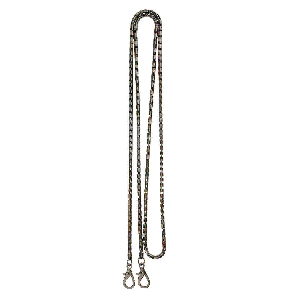 120cm Long Black Purse Cross Body Bag Replacement Metal Strap