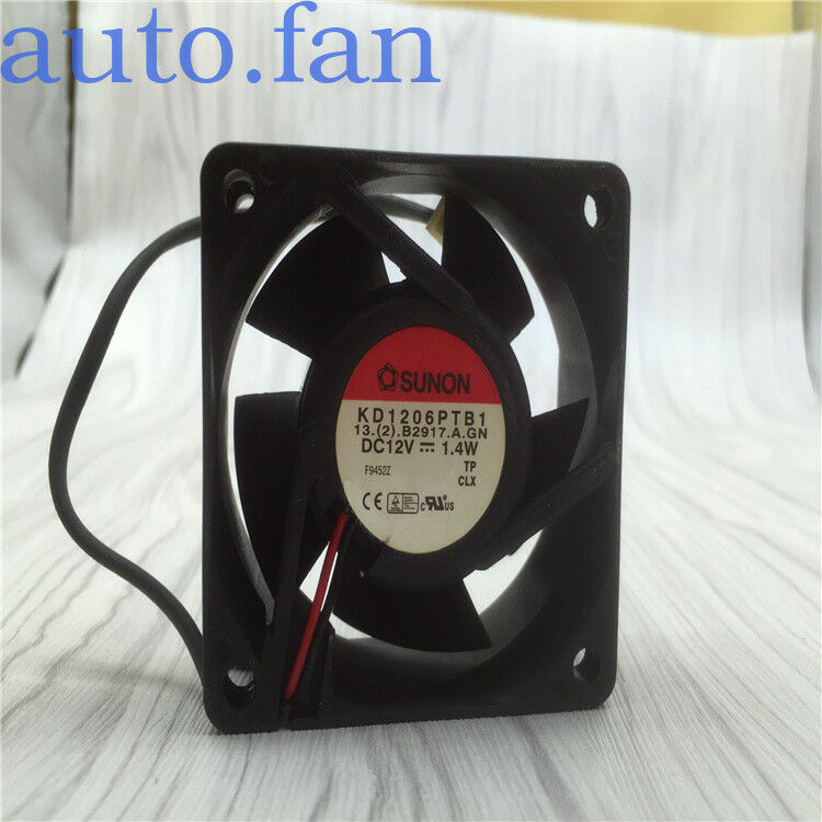 For SUNON standard 6cm 6025 double ball cooling fan 12V 1.4W KD1206PTB1 2 lines