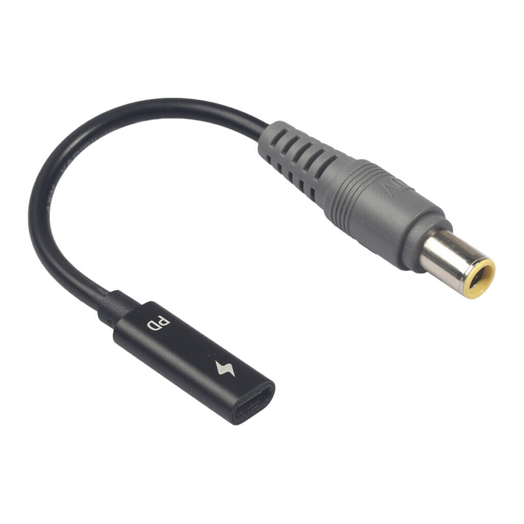 2x USB Type C Power Charger PD Charging Cable for Thinkpad X61S R61 T410