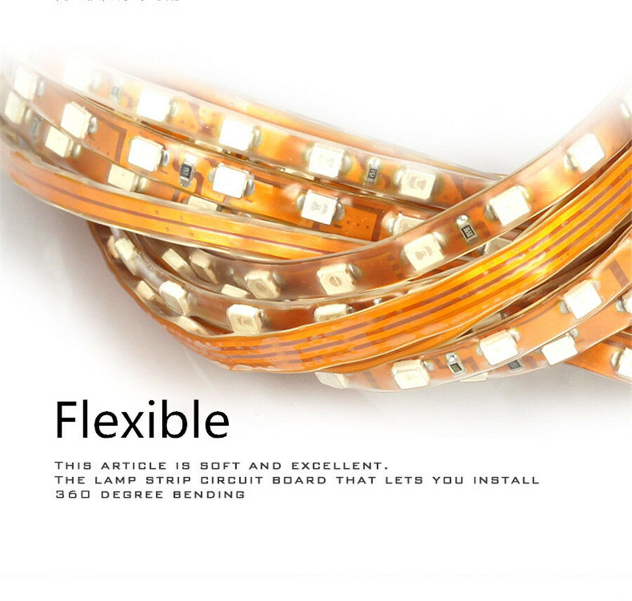 Pink Purple LED Strip Car Chassis Neon Light Kit Waterproof Bendable Foldable