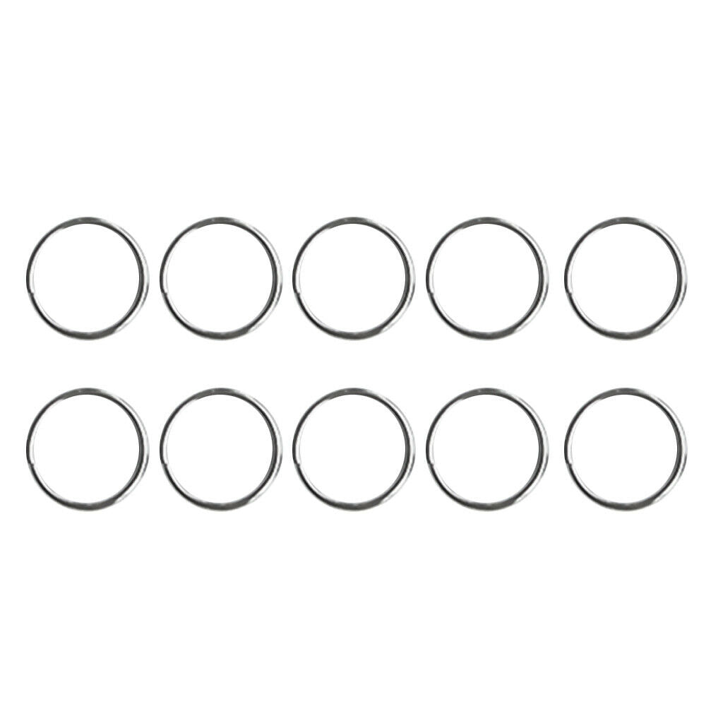 2X 10 Pieces Scuba Diving Stainless Steel Split Ring for Gear Attachment 30mm