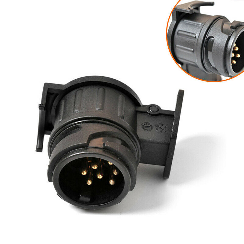 1pc 13 To 7 Pin Plug Adapter Trailer Connector 12V Towbar Towing Plugs AdaptBDA