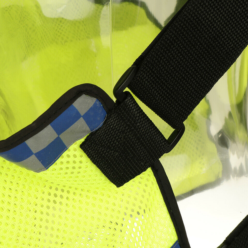 High Visibility Waistcoat Fluorescent Workwear Reflective Safety Vest Zipper