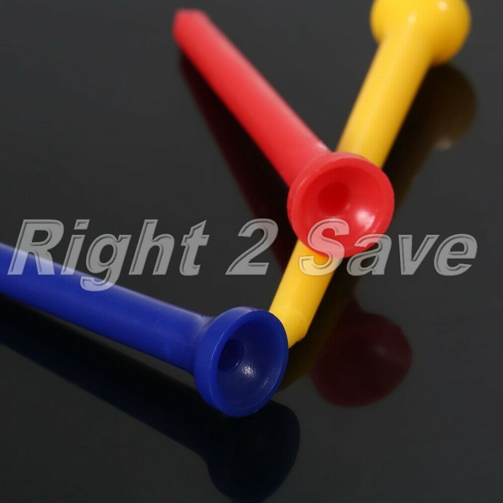100 Pack 70mm 2.75"Plastic Mixed Cupped Wedge Shaped Golf Tees Wholesale Durable