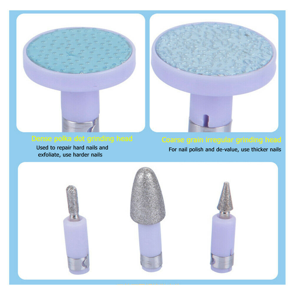 Electric Salon Shaper Manicure Pedicure Polish Tool Nail Drill Trimming Kit @