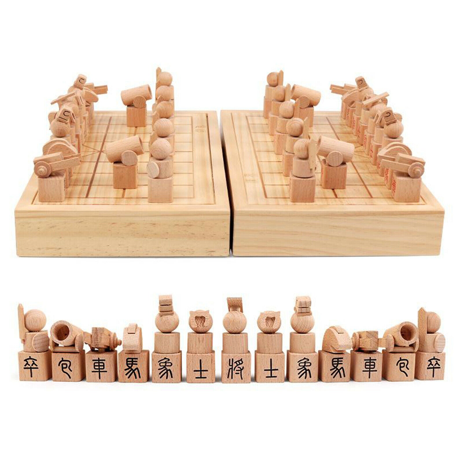 Foldable Chinese Chess Tabletop Game Toys for All Levels Birthday Gifts