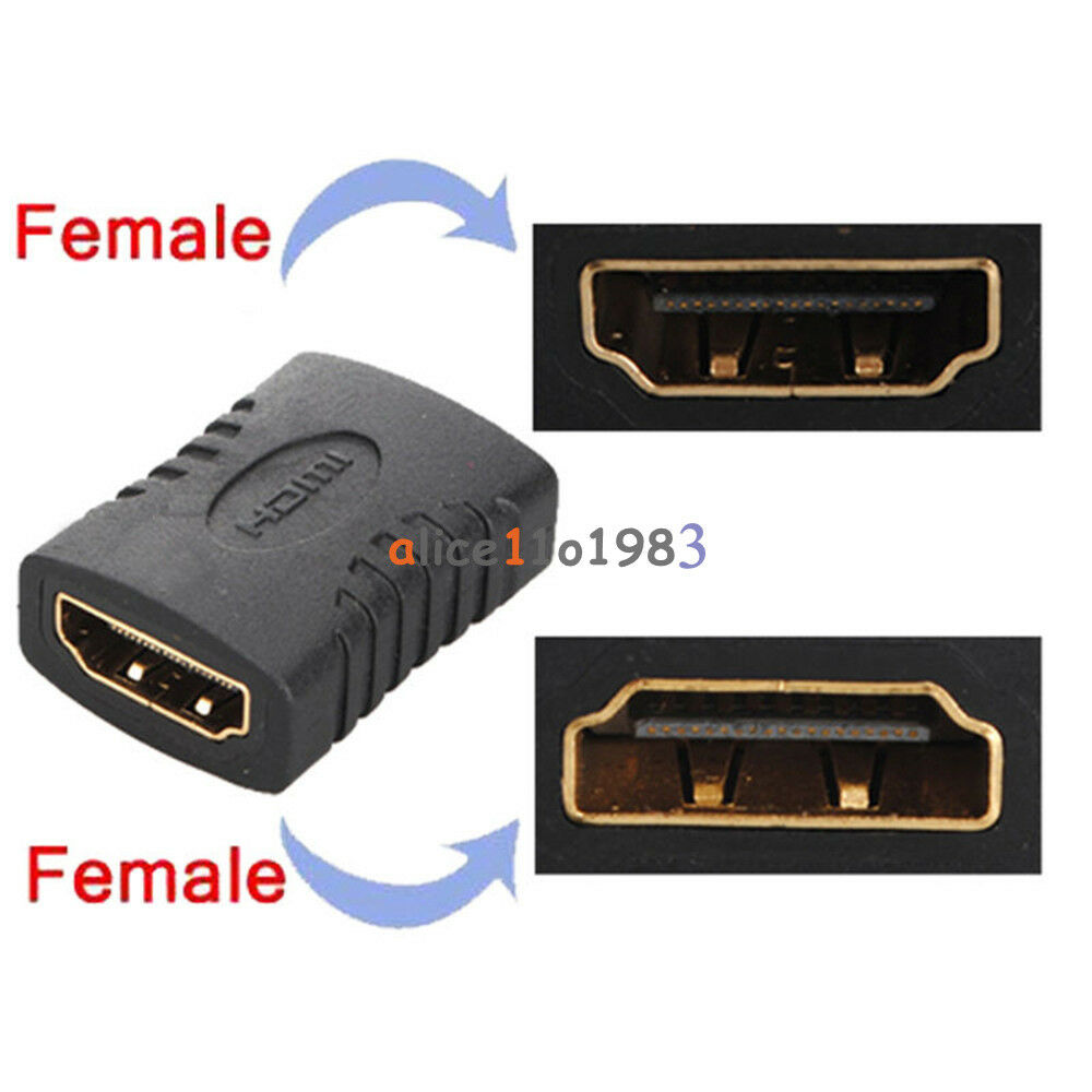 HDMI Female to Female F/F Cable Extension Adapter Converter Connector for HDTV