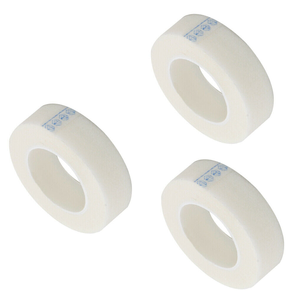 Eyelash Tapes 3Rolls Eyelash Extensions Delivers Microporous Paper Tape for