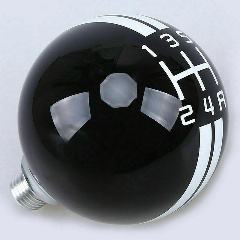 Universial Round Manual 5Speed Shift Knob Shifter Lever Black For Ford Mustang
