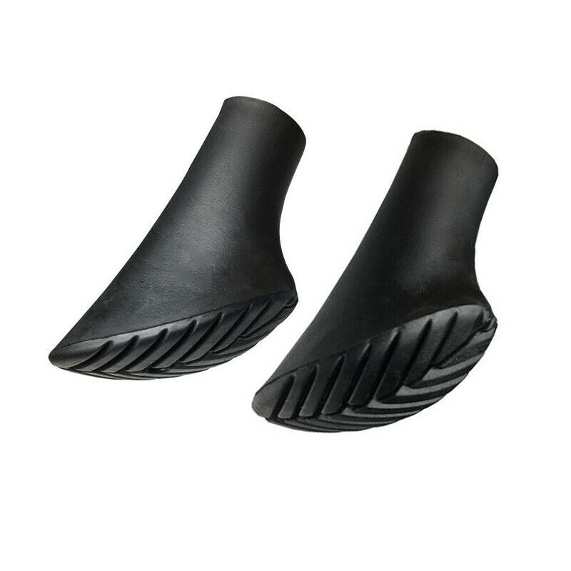 2Pcs Trekking Pole Protector Caps Climb Hike Walk Stick Cane Rubber Tip C.l8