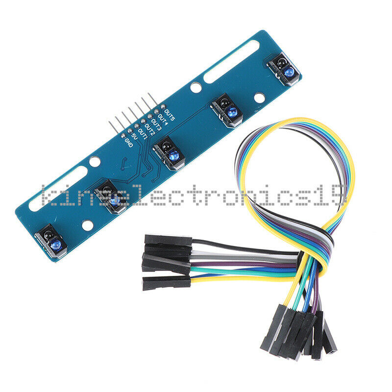 Tcrt5000 5 Channel Infrared Reflective Sensor Kit Barrier Line Track Module