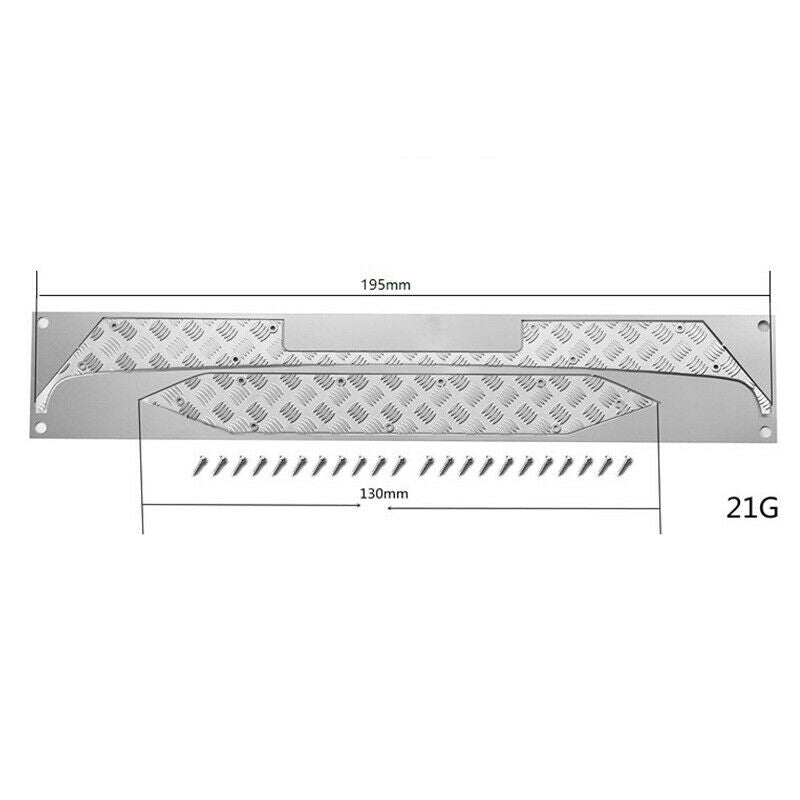 4X(Front & Rear Bumper Decorative Anti-Scratch Strip Anti-Skid Plate 1/10 RM9A9)