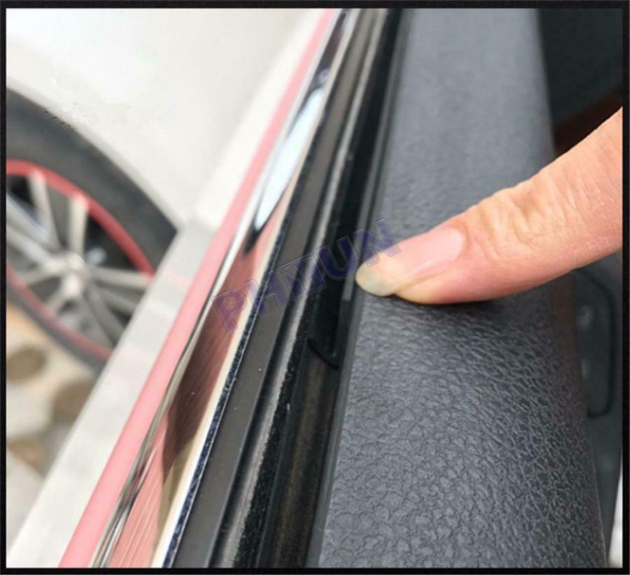 26FT Car Window Door Sealed Strips V Type Weatherstrip Black Rubber Universal