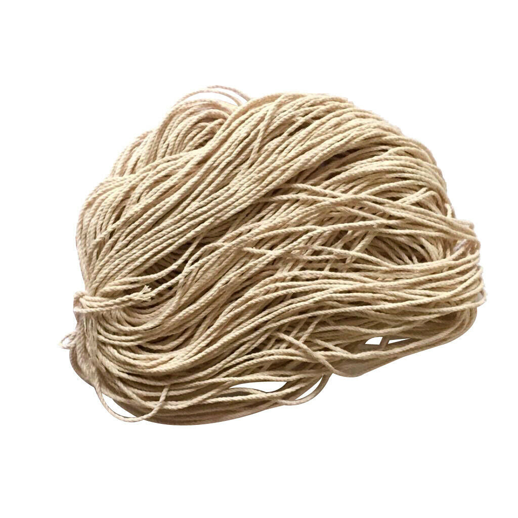 50m Nature DIY Braided Cotton Rope String Cord Dress Craft Wedding Decor