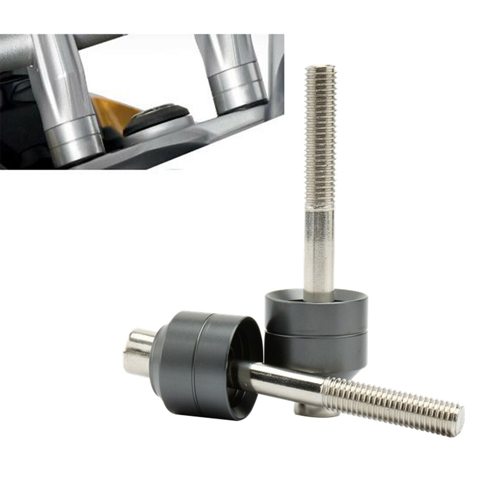 Alloy Handlebar Risers Kit for BMW F800GS F700GS Easy Install Premium Grey