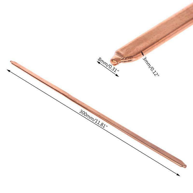 80/130/170/220/300mm Pure Copper Tube Flat Heatsink Cooler For Laptop Notebook