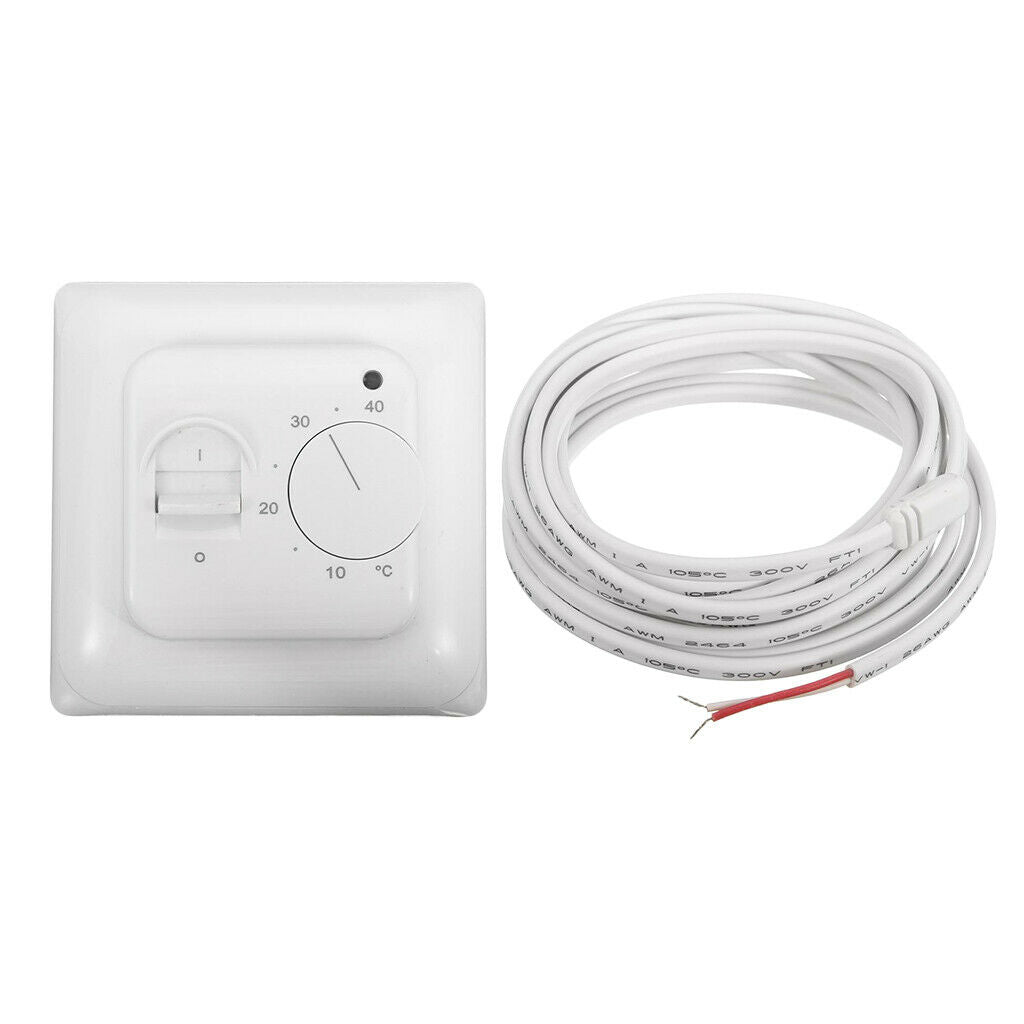 Manual Room Thermostat. Floor Heating Thermostat With Floor Sensor