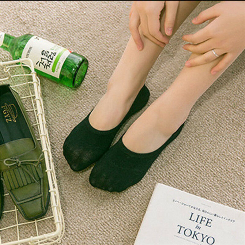 5 pairs Women Soft Candy Color Cotton Short Fashion Ankle Socks Random Color NDD